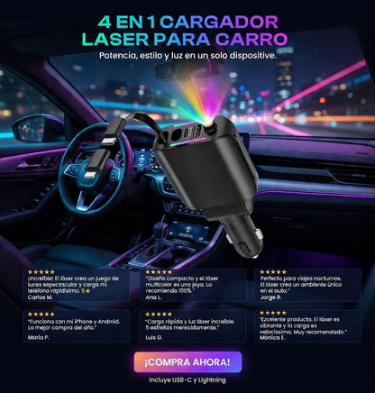 AutoCharge Pro 4 en 1 – Carga Rápida Universal