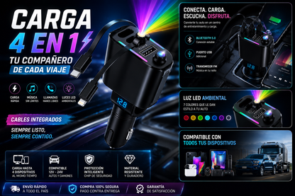 AutoCharge Pro 4 en 1 – Carga Rápida Universal
